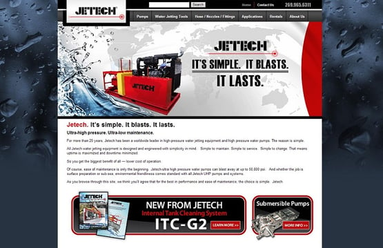 front page of jetech