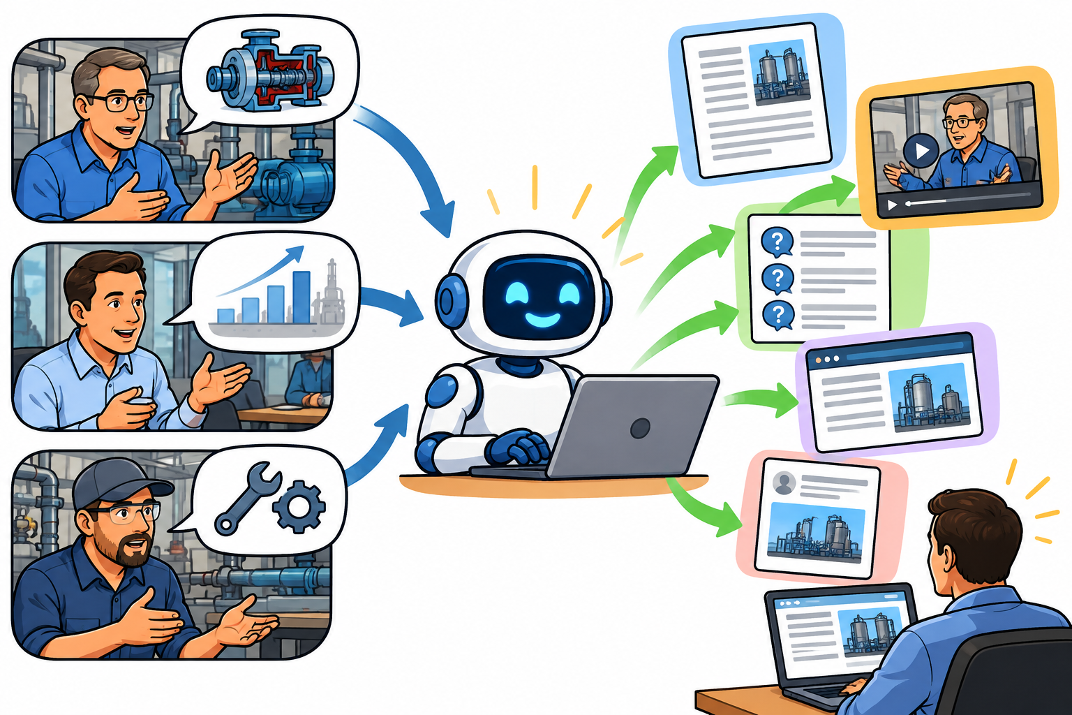 AI content creation for industrial companies